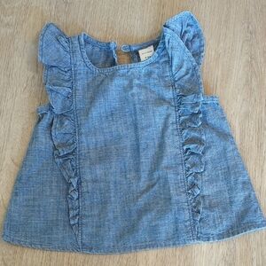 Old Navy Ruffled Denim Kids Blouse 3-6 Months